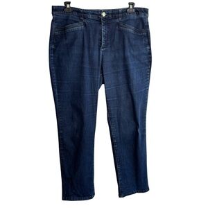 Christopher & Banks Signature Slimming Tummy Panel Jeans Size 16 Stretch Denim